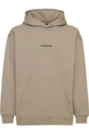 Balenciaga Felpa In Cotone Con Cappuccio