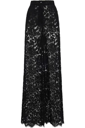 Dolce & Gabbana Pantaloni Vita Alta In Pizzo