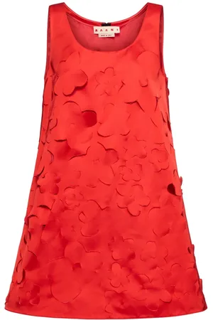 Marni Vestito Mini Con Intagli E Ricami