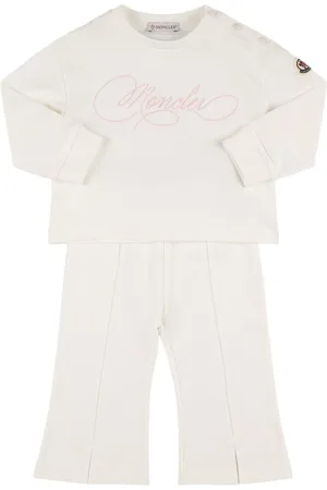 Moncler Felpa Con Cappuccio E Pantaloni In Misto Cotone