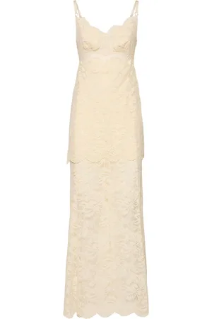 Paco rabanne Vestito Lungo In Pizzo
