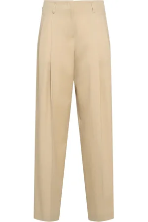 Golden Goose Pantaloni Gamba Ampia Golden In Lana