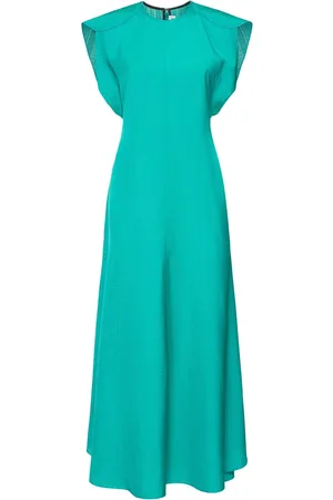 Victoria Beckham Vestito Midi In Viscosa