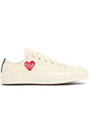 Comme des Garçons Sneakers Low Top Play Converse In Cotone