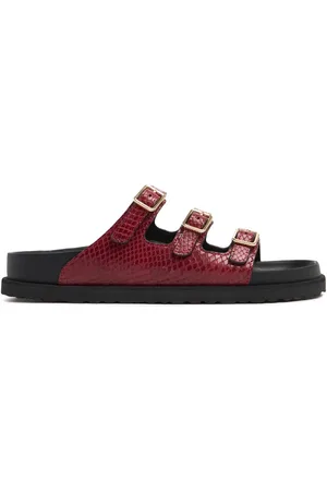 Birkenstock Sandali Florida In Pelle Stampa Pitone