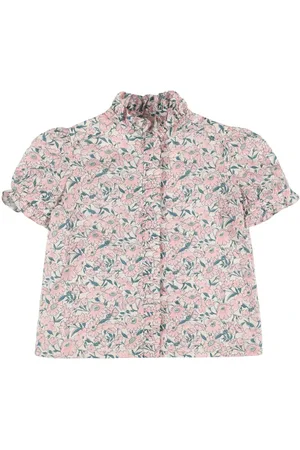 BONPOINT Camicia In Popeline Di Cotone Stampato