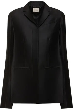Khaite Blazer Crittan In Faille Di Seta E Lana