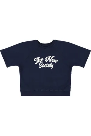 The New Society Felpa In Cotone A Maniche Corte