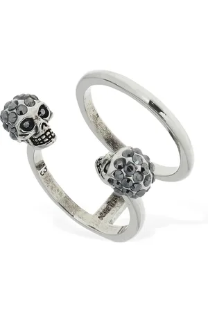 Alexander McQueen Anello Twin Con Teschio