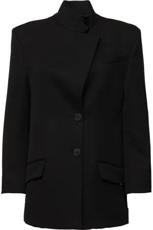 The Attico Blazer Monopetto In Gabardina