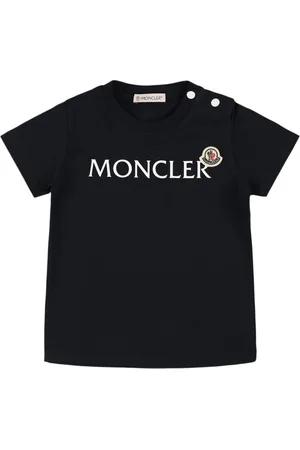 Moncler T-shirt In Misto Cotone Con Logo