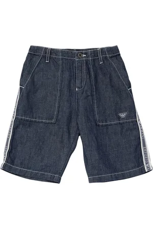 Emporio Armani Shorts In Denim Di Cotone
