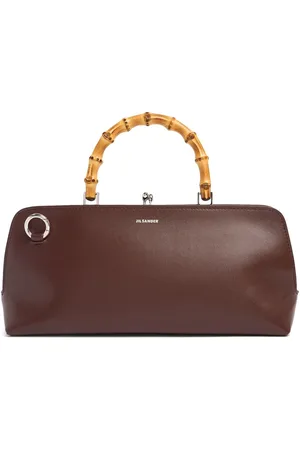 Jil Sander Borsa Piccola Goji Bamboo In Pelle Palmellata