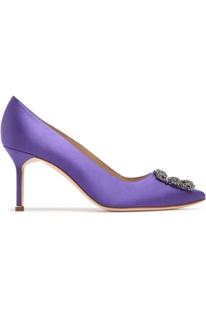 Manolo Blahnik Décolleté Hangisi In Raso 70mm