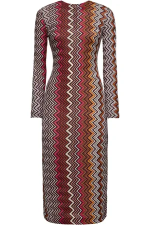 Missoni Vestito Midi In Maglia Di Misto Lana