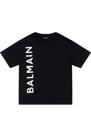 Balmain T-shirt In Jersey Di Cotone Stampato
