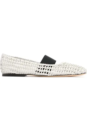 Msgm Ballerine In Pelle E Mesh 10mm