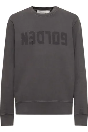 Golden Goose Felpa In Jersey Di Cotone Con Logo