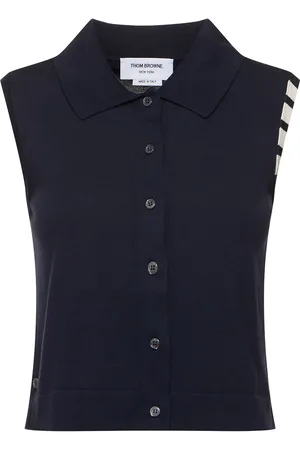 Thom Browne Gilet In Maglia Di Cotone