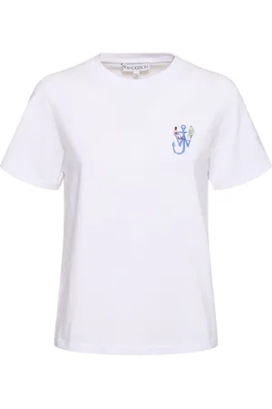 J.W.Anderson T-shirt Con Logo Anchor Ricamato