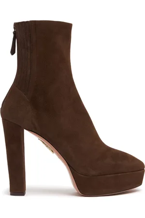 Aquazzura Stivaletti Saint Honore In Camoscio 120mm