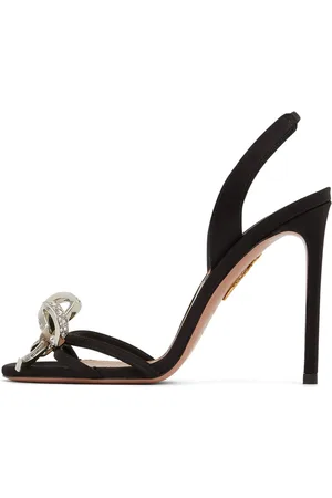 Aquazzura Sandali Babe In Raso 105mm