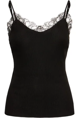 The Row Top Ikeein Misto Seta Con Pizzo