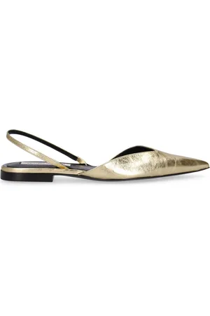 Victoria Beckham Sandali In Pelle Metallizzata
