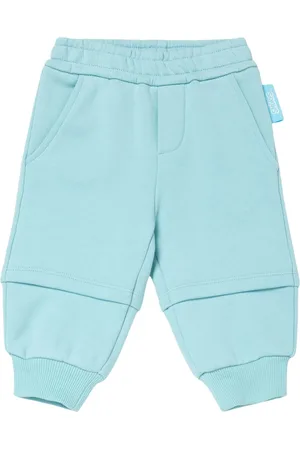 Emporio Armani Pantaloni Smurfs In Felpa Di Cotone