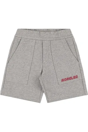 Moncler Shorts In Cotone Con Logo Optical