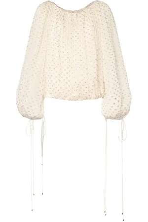 Chloé Top In Misto Seta A Pois