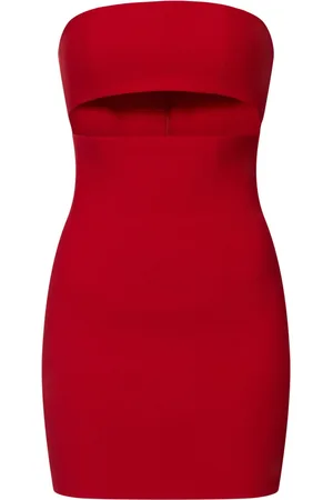 Monot Vestito Margaux In Crepe Senza Spallini