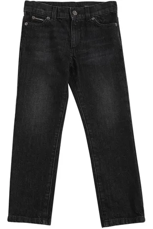 Dolce & Gabbana Pantaloni In Gabardina Di Cotone / Logo