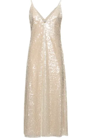 Serafini Vestito Con Scollo A V E Paillettes