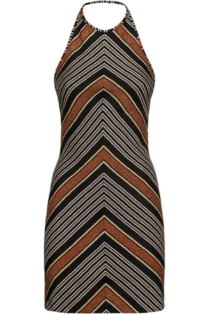 Missoni Vestito Corto In Lurex Con Chiusura Al Collo