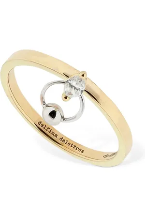 DELFINA DELETTREZ Anello 2 In 2 Con Diamanti In Oro 18kt