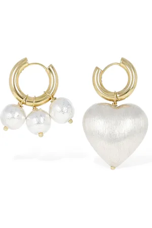 Timeless Pearly Orecchini Diversi Con Cuore E Perline