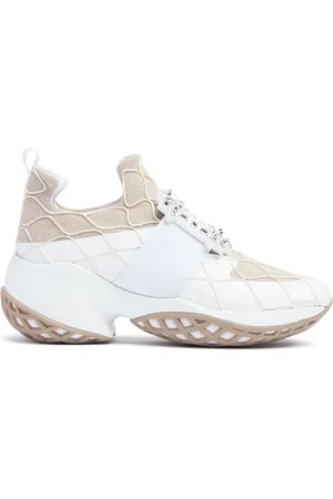 Roger Vivier Sneakers Viv Run In Techno Con Strass 45mm