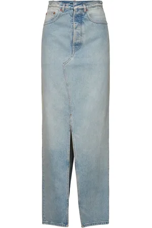 Maison Margiela Gonna In Denim Di Cotone