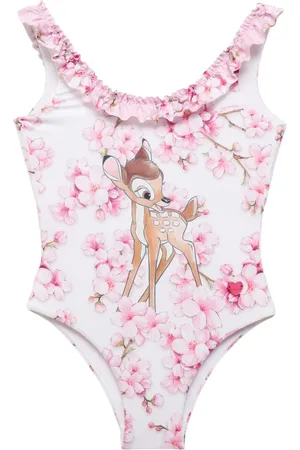 MONNALISA Costume Intero In Misto Poly Stampato