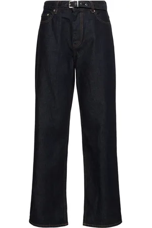 Ganni Jeans Dritti Con Cintura