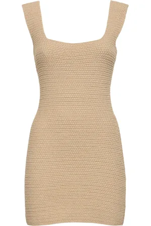 ANDREADAMO Vestito In Maglia Di Misto Cotone A Costine