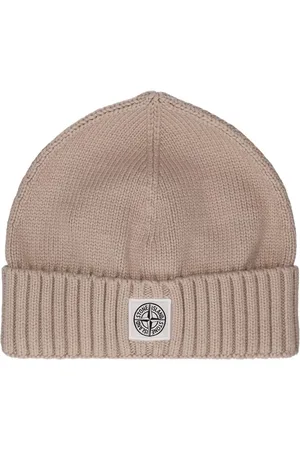 Stone Island Cappello Beanie In Maglia Di Misto Cotone
