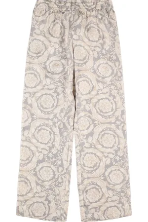 VERSACE Pantaloni In Twill Di Seta