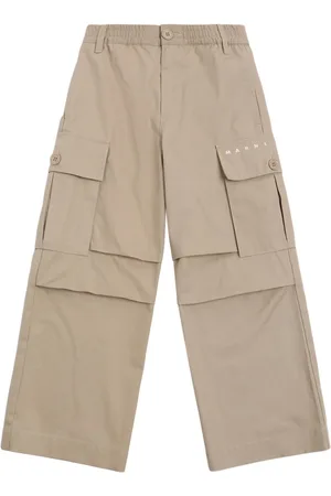 Marni Pantaloni Cargo In Gabardina Di Cotone