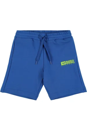 Diesel Shorts In Felpa Di Cotone Con Logo