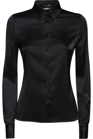 Tom Ford Camicia In Raso Di Seta Stretch