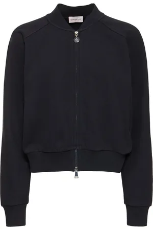 Moncler Cardigan In Pile Di Cotone Con Zip