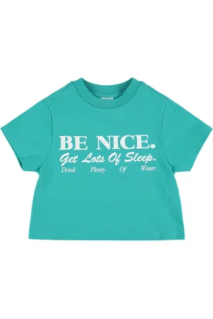 Sporty & Rich T-shirt Be Nice In Misto Cotone Con Stampa