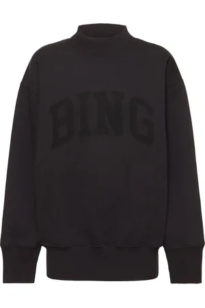 ANINE BING Felpa Bradie In Jersey Con Logo